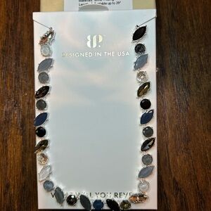 BP Rock the Frost Black Tie Twilight Silver Necklace